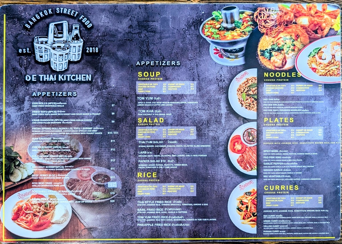 Thai Paradise Restaurant - Las Vegas Menu - Image 1